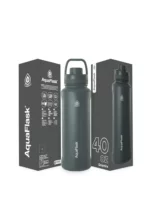Aquaflask Wide Mouth Sports Lid Bottle – 40 oz Graphite