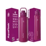 Aquaflask Wide Mouth Sports Lid Bottle – 40 oz Magenta