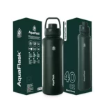 Aquaflask Wide Mouth Sports Lid Bottle – 40 oz Moss Green