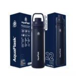 Aquaflask Wide Mouth Sports Lid Bottle – 22oz Cobalt Blue