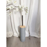 Toilet Brush with Stainless Steel Rod And Wooden Lid - Image 4
