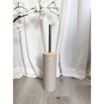 Toilet Brush with Stainless Steel Rod And Wooden Lid - Image 2