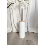 Toilet Brush with Stainless Steel Rod And Wooden Lid - Image 5