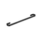 Single Towel Bar Iron Rust-Proof  45 x 8 x 1.5 cm - Black
