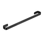 Single Towel Bar Iron Rust-Proof  60 x 8 x 1.5 cm - Black