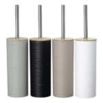 Toilet Brush with Stainless Steel Rod And Wooden Lid