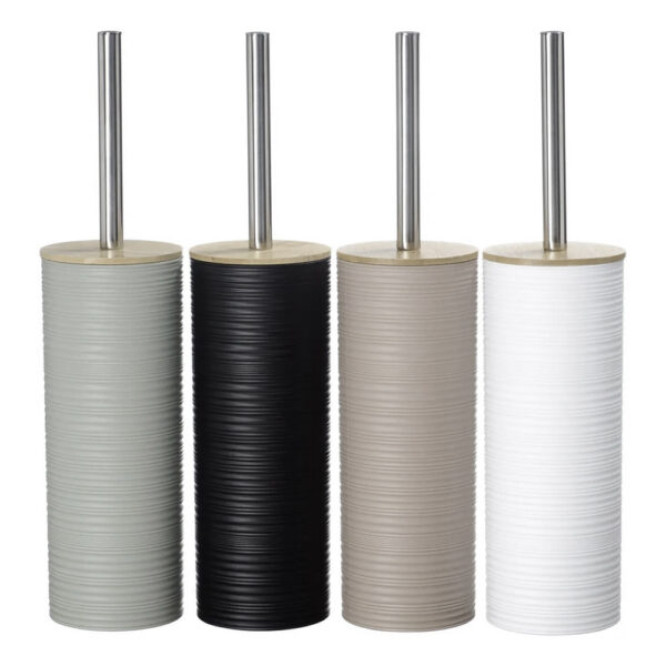 Toilet Brush with Stainless Steel Rod And Wooden Lid