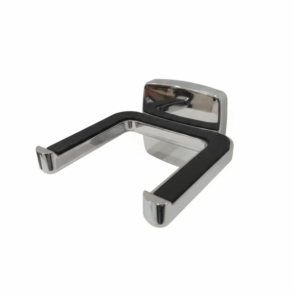 Wall Mounted Hair Dryer Holder ( Zinc + Stainless Steel ) Rust-Proof  - 7.4 × 7.6 × 5 cm