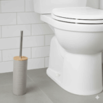 Toilet Brush with Stainless Steel Rod And Wooden Lid - Image 3
