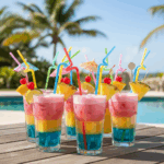 Flexible Drinking Straws 100 Pcs - Multi-Colours - Image 2