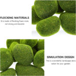Artificial Moss Stones for Decoration – Set of 8 - Image 2