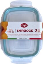 Snipslock Set 3 Pcs Containers Rectangular 1,2L