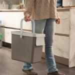 Recycle Bin - 25L - Grey with white lid - Image 2