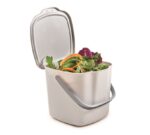 Kitchen Compost Bin 3L With Handle White - Image 3