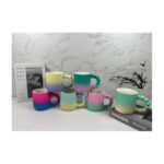 Porcelain Mug Collection With Bubble Handle in Soft Velvet Touch 300 ml - Double Shaded - Image 2