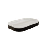Soap Dish Rust-Proof  Metal + Glass - 12 × 9.3 × 1.5 cm - Image 2
