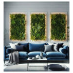 Wall Panel Artificial Plant 50cm x 50cm – Leaves Green - Image 2