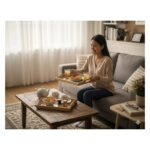 Serving Tray 3 Pcs Set Bamboo - Image 7