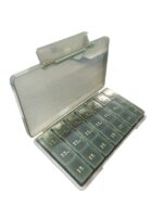 Travelling Medicine Container Organizer 21 Partitions - Green