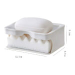 Versatile Soap Dish with Drain Tray - White - Image 5