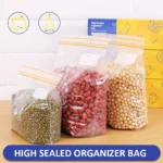 Reusable Fresh-Keeping Zipper Storage Bags – Set of 15 - Image 3