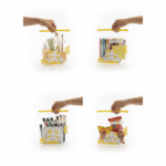 Reusable Fresh-Keeping Zipper Lock Storage Bags – Set of 10 - Image 4