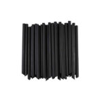 Plastic Boba Straws Extra Wide 100 Pcs  - Black