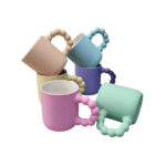 Porcelain Mug Collection With Bubble Handle in Soft Velvet Touch – 300 ml