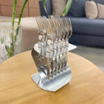 Silver Sweet Fork Set  12 Pc - Silver - Image 2