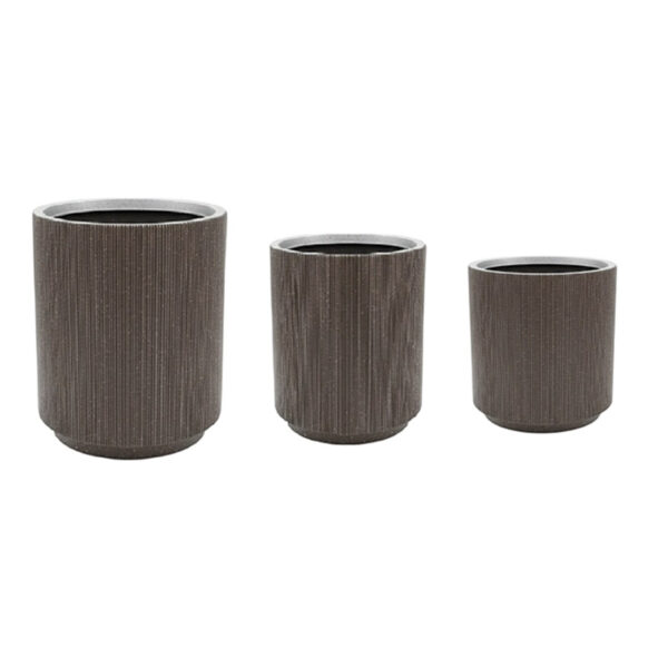 Plant Pots  Set of 3 - Small , Medium , Large – Taupe