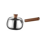 Stainless Steel Saucepan with Clear Glass Lid – 14 cm