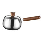 Stainless Steel Saucepan with Clear Glass Lid – 16 cm