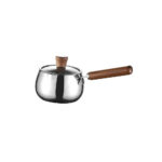 Stainless Steel Saucepan with Clear Glass Lid – 12 cm