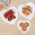 Heart-Shaped White Paper Doilies 100 Pc 10 cm - White - Image 2