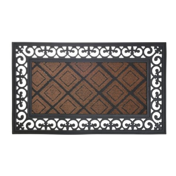 Entrance Mat PVC  45×75 cm - Black Brown