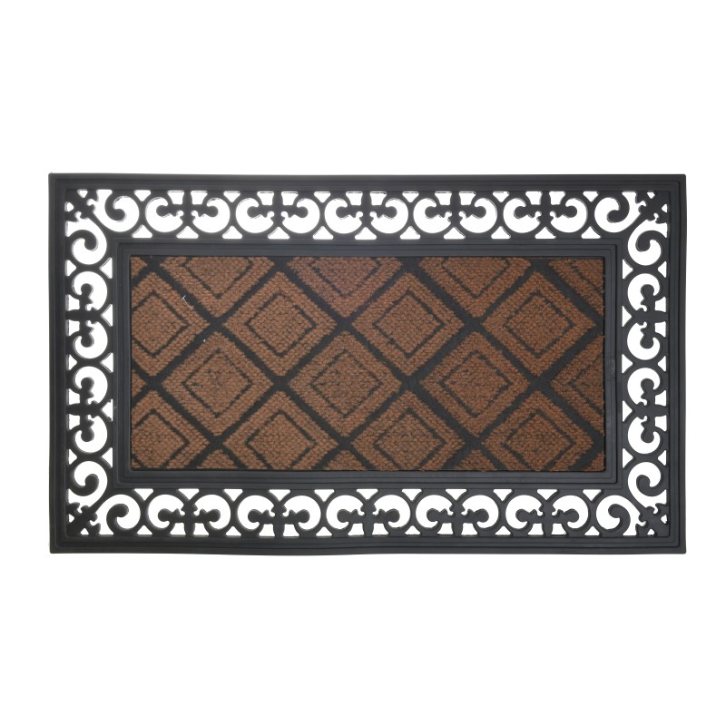 6-40-151-0023_0_1645612383_1 Entrance Mat PVC 45×75 cm - Black Brown - Image 1
