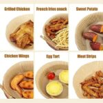 Air Fryer Filter Oil And Water Resistant Paper 50 pcs 16 cm - White - Image 5