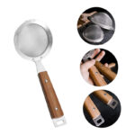 Stainless Steel Mesh Strainer Spoon with Handle – 26 cm - Image 3