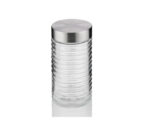 Glass & Stainless Steel Storage Jar – ( 16 × 9 cm )