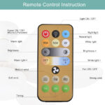 Fan with LED Light & Remote Control - 42 cm - Image 8