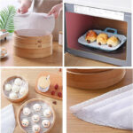 Silicone Steamer Mat – 3 Pcs Reusable Non-Stick Steaming and Baking Mats - 28 cm - Image 3