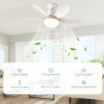 Fan with LED Light & Remote Control - 42 cm - Image 3