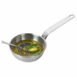 Stainless Steel Tarka Pan 260 ml  – Silver - Image 2