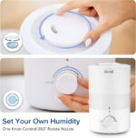 Dual 150 Ultrasonic Cool Mist Humidifier White - Image 2