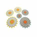 Silicone Mats  Anti-Slip Flower Design  Set of 3