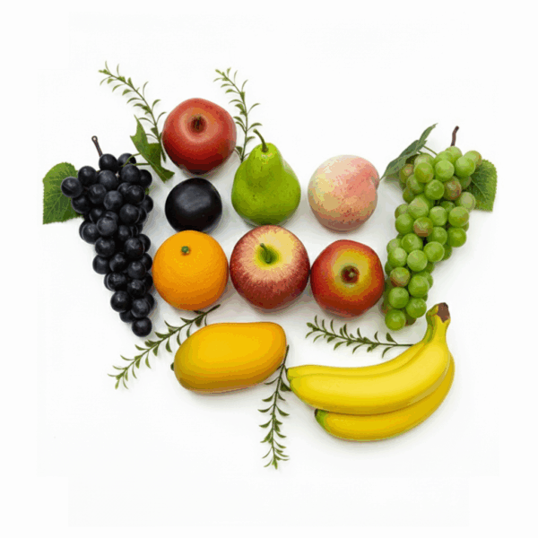 Artificial Fruit Set Of 9 Pcs - Decorative Collection