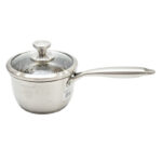 Chef’s Classic Stainless Steel Saucepan with Lid – 18 cm Silver