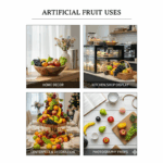 Artificial Fruit Set Of 9 Pcs - Decorative Collection - Image 2