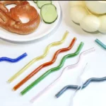 Wavy Glass Straws – Set of 4 - Image 4