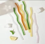 Wavy Glass Straws – Set of 4 - Image 5